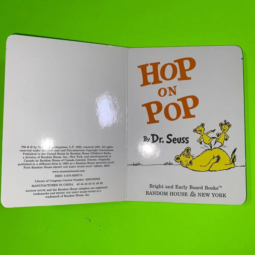 Dr Seuss Board Books Hop on Pop Mr Brown Can Moo Can You 2 Book Set Random House